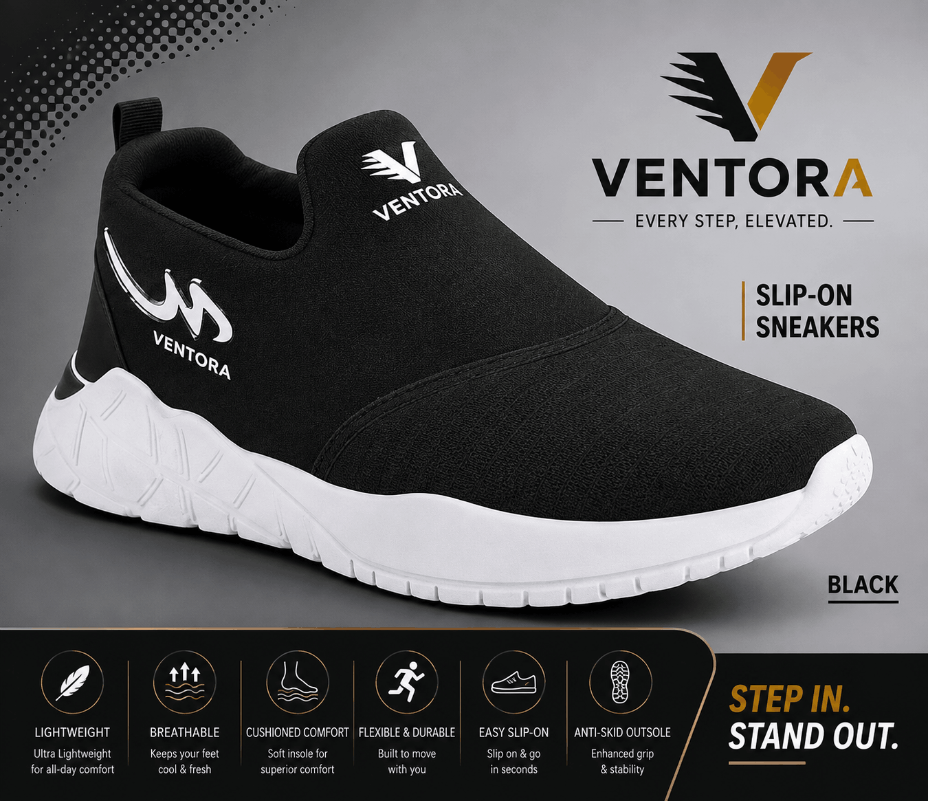 Comfort In Every Step NR Black